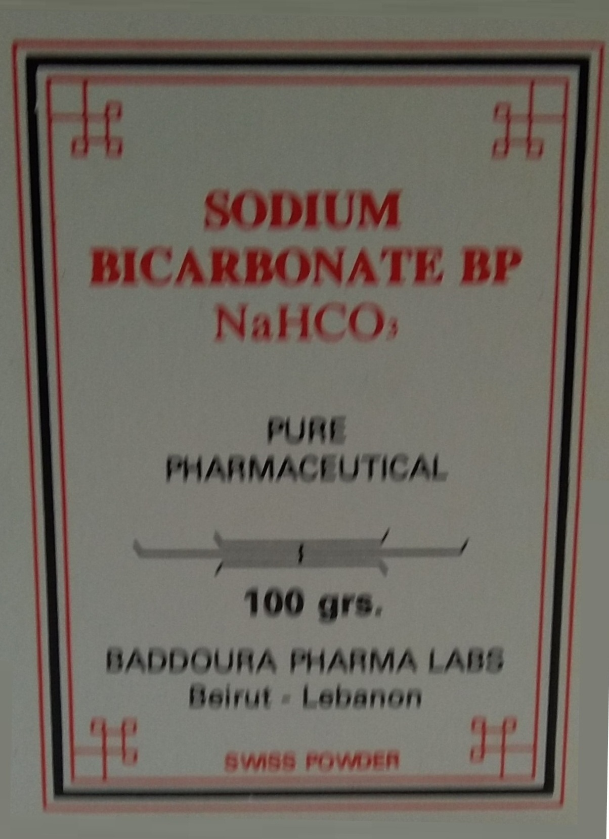 Bicarbonate de Sodium Baddoura